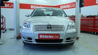 Toyota Avensis Hvordan bytte hovedlykt  2003 til 2008 mod T25 [upl. by Yeca195]