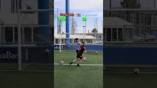 Athletes do an attacker vs defender challenge [upl. by Arihsat]