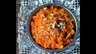 Carrot halwa Without Khoya amp Condensed milk  Gajar Ka Halwa Recipe [upl. by Netsriik725]