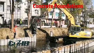 CTHB Excavator Pile Driver [upl. by Anelim]