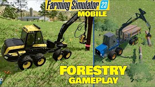 FS 23  FORESTRY MODS gameplay farming simulator 23 [upl. by Flin]