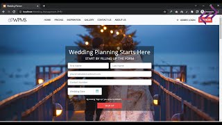 Wedding Management System Project in PHP MySQL with Source Code  CodeAstro [upl. by Trebo]