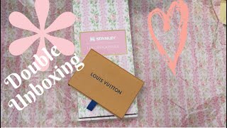 DOUBLE UNBOXING  LOVE SHACK FANCY  STANLEY COLLABORATION and LOUIS VUITTON JenniferLovesCouture [upl. by Aremahs256]