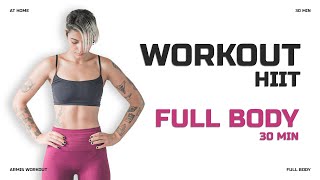 30 MIN FULL BODY HIIT WORKOUT  AT HOME [upl. by Neddra]