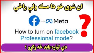 Facebook Professional Mode Not Showing 😕 Turn On Professional Mode 100 Fixed [upl. by Nnorahs]