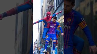 Cr7 salva a Messi por ser el hombre araña 😱 [upl. by Imailiv]