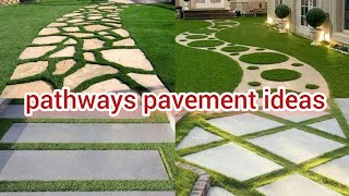 pathways pavement ideas  pathways ideas landscaping  pavedwalkway [upl. by Enirhtak]