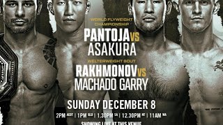 UFC 310 LIVE PANTOJA VS ASAKURA LIVESTREAM amp FULL FIGHT COMPANION [upl. by Latsryc]