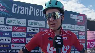 Florian Vermeersch  Interview at the start  Gran Piemonte 2024 [upl. by Alaehs317]