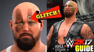 WWE 2K17 Tutorial  FACE PAINT GLITCH Create BULLET CLUB Luke Gallows WWE2K17 Guide [upl. by Atteirneh]