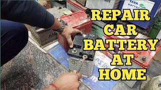 How to Repair Car Battery at Home Repair of Car Battery in hindi [upl. by Yesoj]