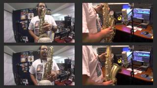 Underground Theme From quotSuper Mario Brosquot Alto and Tenor Saxophone Game Cover [upl. by Ahsieat]