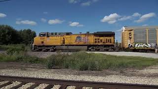 UP 7087 Leads EWGBER passed Seeman Road while at IRM Diesel Days 2024 Day 2 [upl. by Graniah]