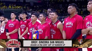 Brgy Ginebra San Miguel awarding  PBA Season 49 Governors Cup Finals [upl. by Ferro]