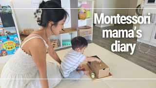 How we Montessori at home  dealing with undesirable behavior Montessori activity for 1 year olds [upl. by Enelrahc]