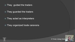 History  Roles Played By Africans In The Long Distance Trade by Nangoma Druscilla [upl. by Ntsud]