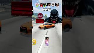 Help Me Get My Crush Attention In A Car Brake Test Challenge 😥🚗 shorts beamngdrive [upl. by Eednim]