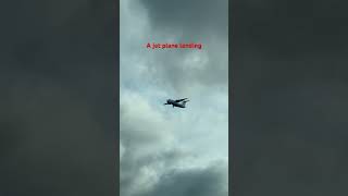 jetplane landingvideo flying cloudy shorts [upl. by Kumler232]