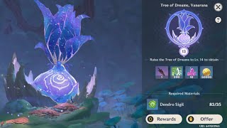 How to use Dendro Sigils Sumeru offering Location Tree of Dreams Vanarana Genshin impact [upl. by Kciv]