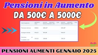 💰700 Euro ➜ 🔥 AUMENTI PENSIONI 16 ECCO I NUOVI IMPORTI 💸 TABELLA 🤑 [upl. by Ehcadroj97]