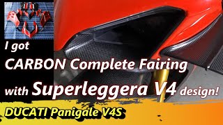 Install Carbon Complete Fairing Superleggera Design  Ducati Panigale V4S custom [upl. by Arimak346]