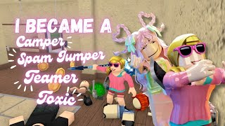 Pretending to be a CAMPER TEAMER TOXIC amp SPAM JUMPER in MM2 [upl. by Vod]