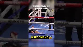 Seniesa Estrada KOs Miranda Adkins shorts [upl. by Oates]