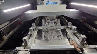 Full automatic solder paste printer model A10  inside view [upl. by Zaneta]