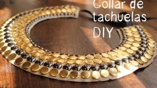 Un collar DIY de tachuelas muy muy fácil [upl. by Maddocks919]