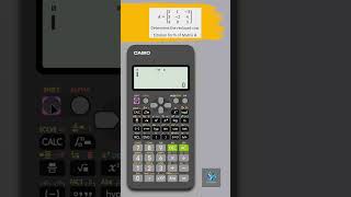 How to Find Row Echelon Form of Matrix  Casio fx991ES Sci Calculator  Triangular  Reduced  REF [upl. by Aitnohs]