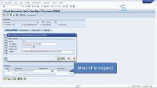 How to attach files to SAP DMS and automatically convert them to PDF [upl. by Buehler]