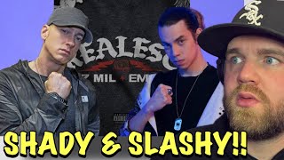 ITS HERE SHADY AND SLASHY Ez Mil ft Eminem  Realest REACTION [upl. by Letnuahc]