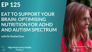 Eat to Support Your Brain Optimising Nutrition for ADHD and Autism Spectrum with Dr Rachel Gow [upl. by Emolas384]