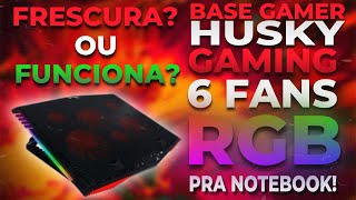 BASE GAMER PARA NOTEBOOK RGB HUSKY UNBOXING [upl. by Rorie]