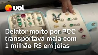 Delator assassinado pelo PCC no aeroporto de Guarulhos transportava mala com R 1 milhão em joias [upl. by Zipnick628]