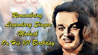 Remembring Legendary Singer Mukesh On His 101 Birthday  Rare Video mukesh music SongMukeshji [upl. by Anelle]