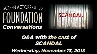 Conversations with Cast of SCANDAL [upl. by Ahsitra]