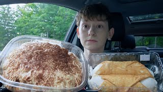 ASMR Tiramisu amp Italian Cannoli Car Dessert Mukbang  Eating Sounds [upl. by Lala251]