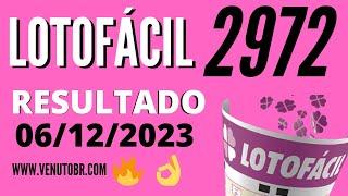 🍀 Resultado Lotofácil 2972 [upl. by Bandeen]