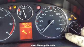 Peugot 407 Service Indicator Reset [upl. by Asert514]