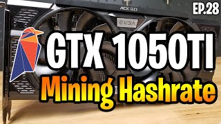 GTX 1050TI Mining Hashrate Testing amp OverClock Settings [upl. by Irihs92]