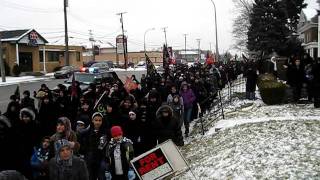 Shia Muslim women in Arbaeen procession in Dearborn Michigan on Jan 14 2012 [upl. by Juster502]