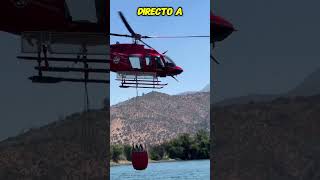 Helicóptero antiincendios en acción [upl. by Ioyal]