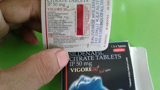 Vigore 50 mg tablet  uses  side effects  full review in hindi [upl. by Havener]