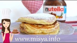 Pancake alla Nutella la ricetta di Misya [upl. by Haila]