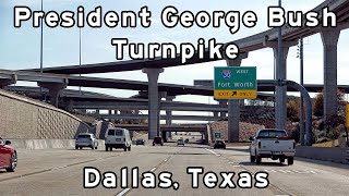 President George Bush Turnpike  Dallas Texas  December 2022 [upl. by Salangia]