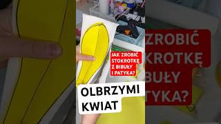 Jak zrobić kwiatka z bibuły i patykadiy ozdoby ivoadventures homedecor diycrafts diycraft [upl. by Aerb]