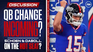 Giants Quarterback Change Incoming  Schoen amp Daboll on the Hot Seat [upl. by Pris180]