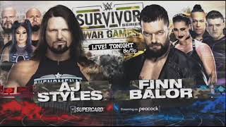 WWE Survivor Series War Games 2022 Match Card HD [upl. by Skutchan541]