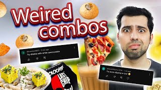 Trying Weirdest Food Combos Suggested By Subscribers 🥵🤯 [upl. by Idden]